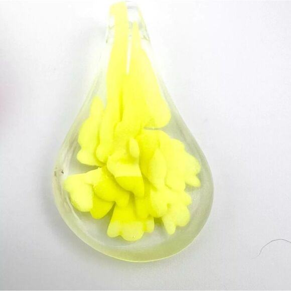 Vintage Murano Style Glass Pendants Lot of 7. Hand Blown - Picture 9 of 16